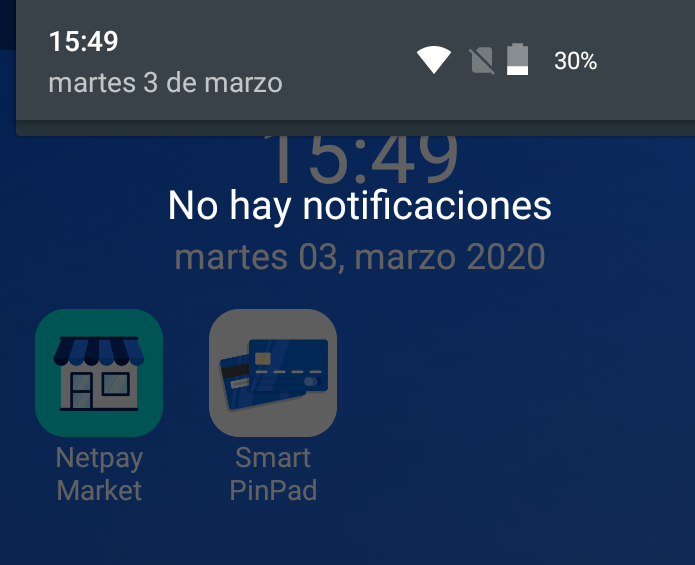 Barra de notificaciones tpv Smart